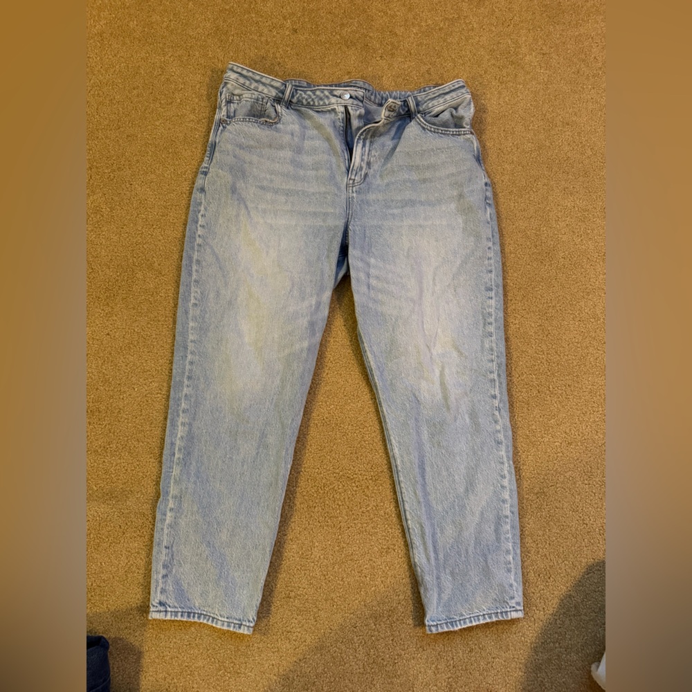 American Eagle Outfitters Women’s Light Blue Relaxed Strigid Mom Jean Size 18